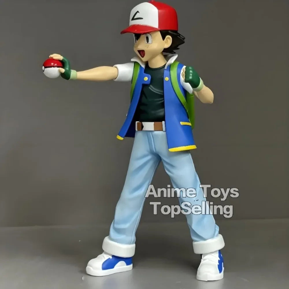 13cm/5.1in Anime Pokemen Figure Ash Ketchum Action Figures Pvc Collection Model Toys for Gifts Beauty World Shop