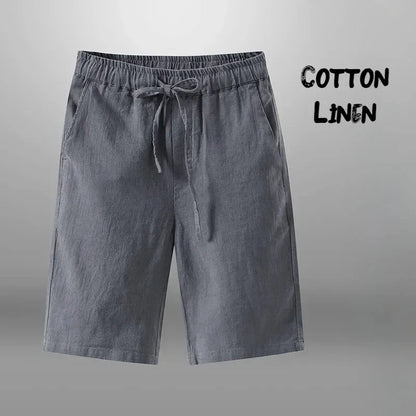 Men Shorts for Men Cotton Linen Casual Breathable Beach Shorts Men's Short Sweatpants Vacation Gym Basketball Beauty World Shop