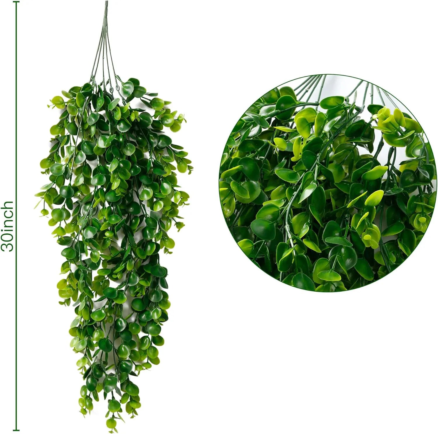 Artificial Plastic Plants Fern Vine Festival Garland Wedding Wreath Arch Decor Home Room Garden Wall Christmas HotSale Yard Prop Beauty World Shop