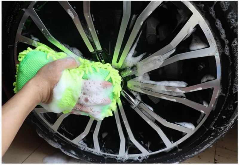 Microfiber Car Washer Sponge Cleaning Car Care Detailing Brushes Washing Towel Auto Gloves Styling Accessories Beauty World Shop