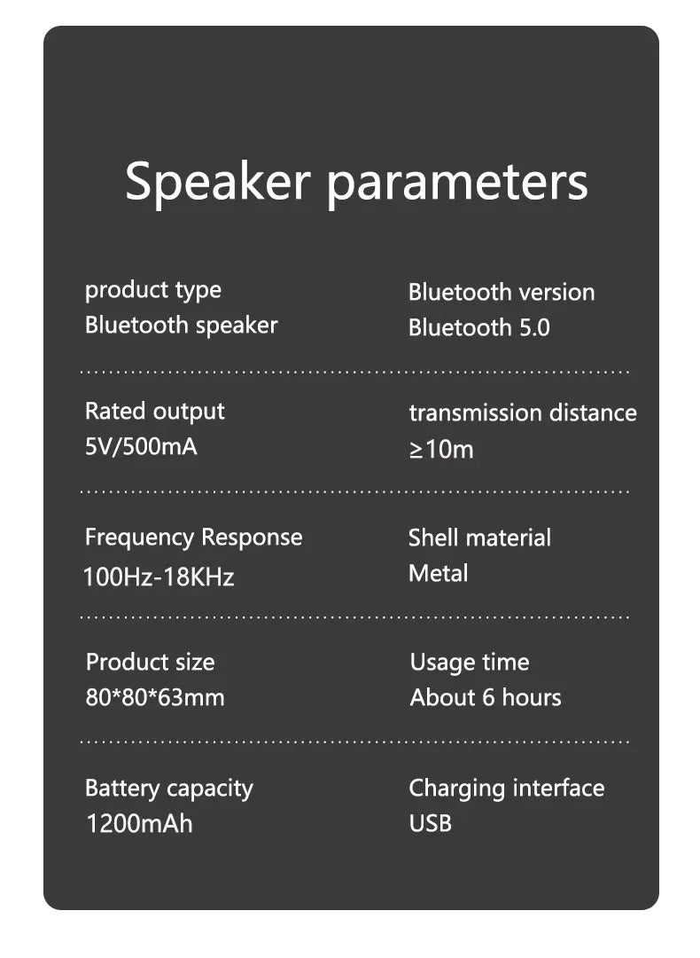 VIKEFON K30 Wireless Bluetooth Speaker Portable Mini Outdoor Wireless Speakers Music Surround Loudspeaker HD Voice Shocking Bass