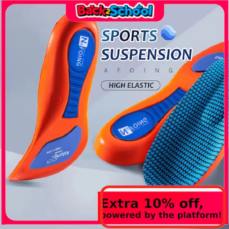 Sport Orthopedic Insoles for Feet Men Women EVA Breathable Shock Absorption Shoes Insole for Running Basketball Sport Care Pads Beauty World Shop