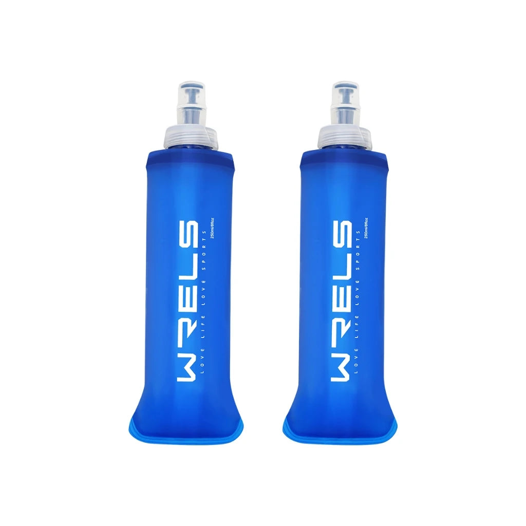 WRELS Folding Water Bottle TPU BPA-Free Collapsible Soft Flask Outdoor Sport Hiking Camping Running Portable Soft Water Bottle Beauty World Shop