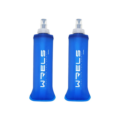 WRELS Folding Water Bottle TPU BPA-Free Collapsible Soft Flask Outdoor Sport Hiking Camping Running Portable Soft Water Bottle Beauty World Shop