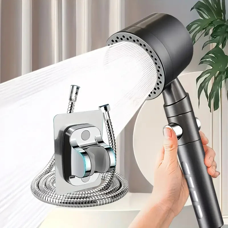 New High Pressure Water Saving Filter Shower Head 5 Modes Handheld Shower Head One Button Stop Bathroom Accessories Set Beauty World Shop