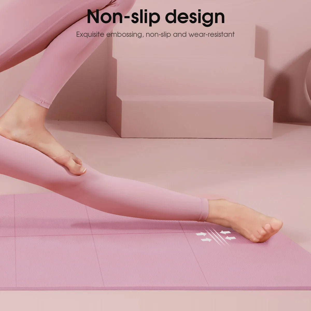 Yoga Mat Pilates Fitness Mat 3/4/6mm Thicknes Non Slip Yoga Cushion Travel Fitness Exercise Pad for Women Home Gym Floor Workout Beauty World Shop