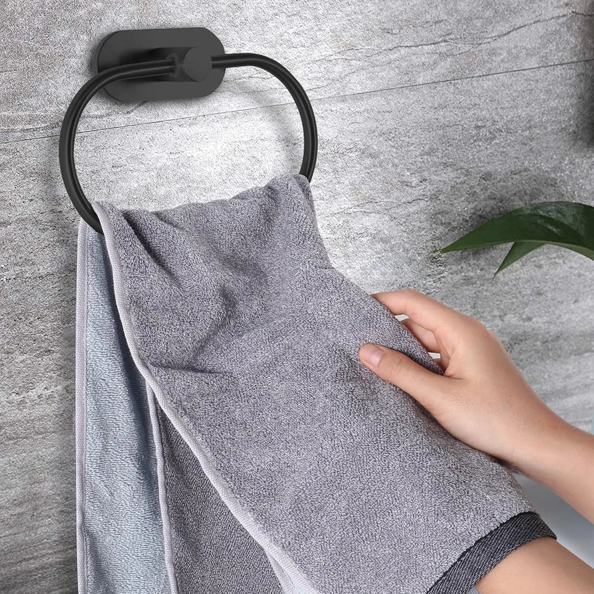Bathroom Towel Ring Hook Hardware Accessories Storage Holder 304 Stainless Steel Hand Towel Holder Modern Round Towel Hanger Beauty World Shop
