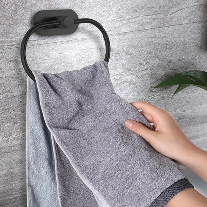 Bathroom Towel Ring Hook Hardware Accessories Storage Holder 304 Stainless Steel Hand Towel Holder Modern Round Towel Hanger Beauty World Shop