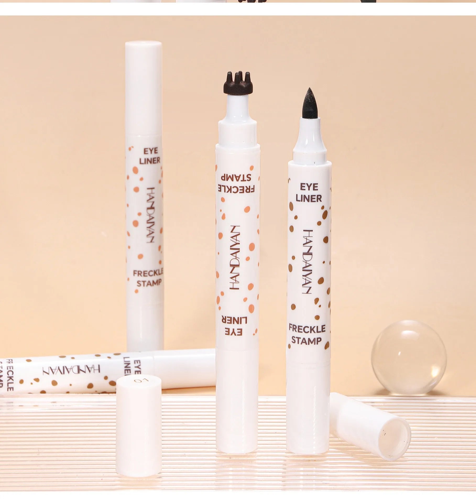 1PC Face Fake Freckles Pen Natural Waterproof Lifelike Fake Freckles Pen for Long Lasting Look Dot Spot Pen Makep Tool Cosmetic Beauty World Shop