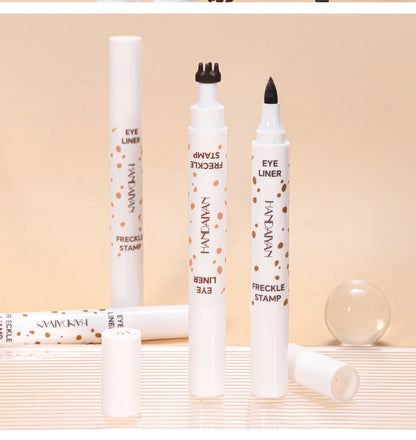 1PC Face Fake Freckles Pen Natural Waterproof Lifelike Fake Freckles Pen for Long Lasting Look Dot Spot Pen Makep Tool Cosmetic Beauty World Shop