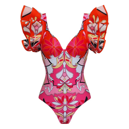 2026 New Sexy Ruffle Bikini Set Printed Brazilian Biquini Women Swimwear Skirt Bathing Suit Girls Summer Beachwear Dress Beauty World Shop