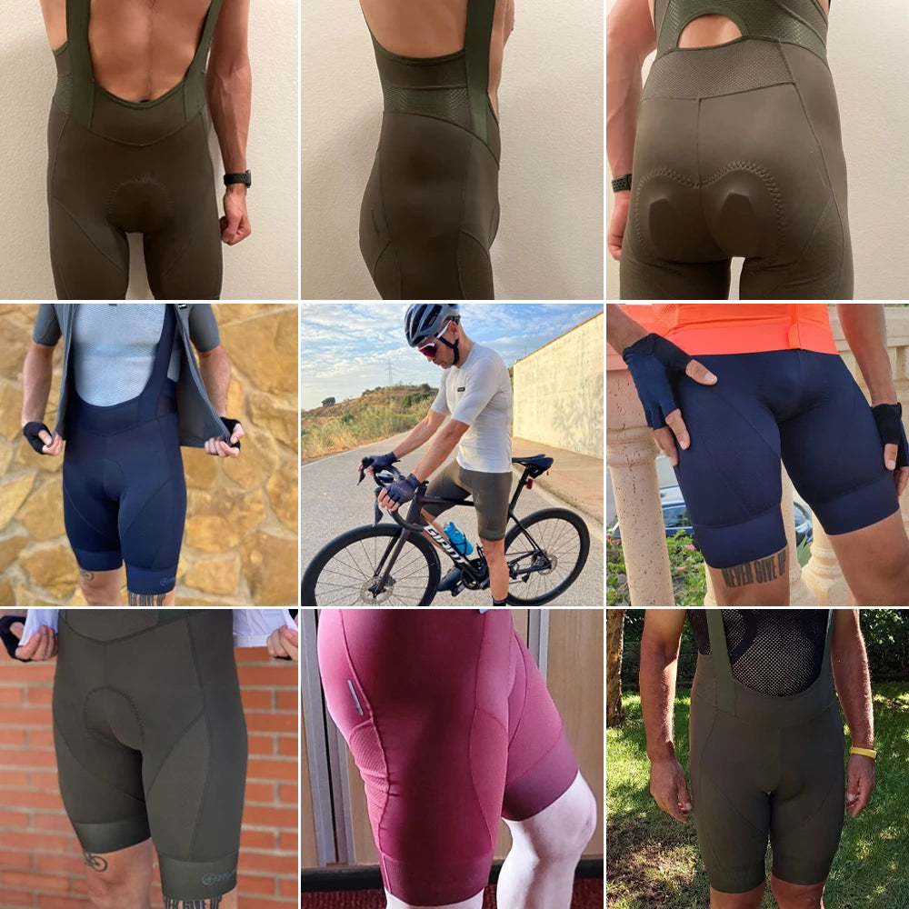 YKYWBIKE Cycling Bib Shorts Men Outdoor Wear Bike Ride 6 Hours Padded Riding Bib Tights Bicycle Men's Cycling Clothing Mtb Short Beauty World Shop