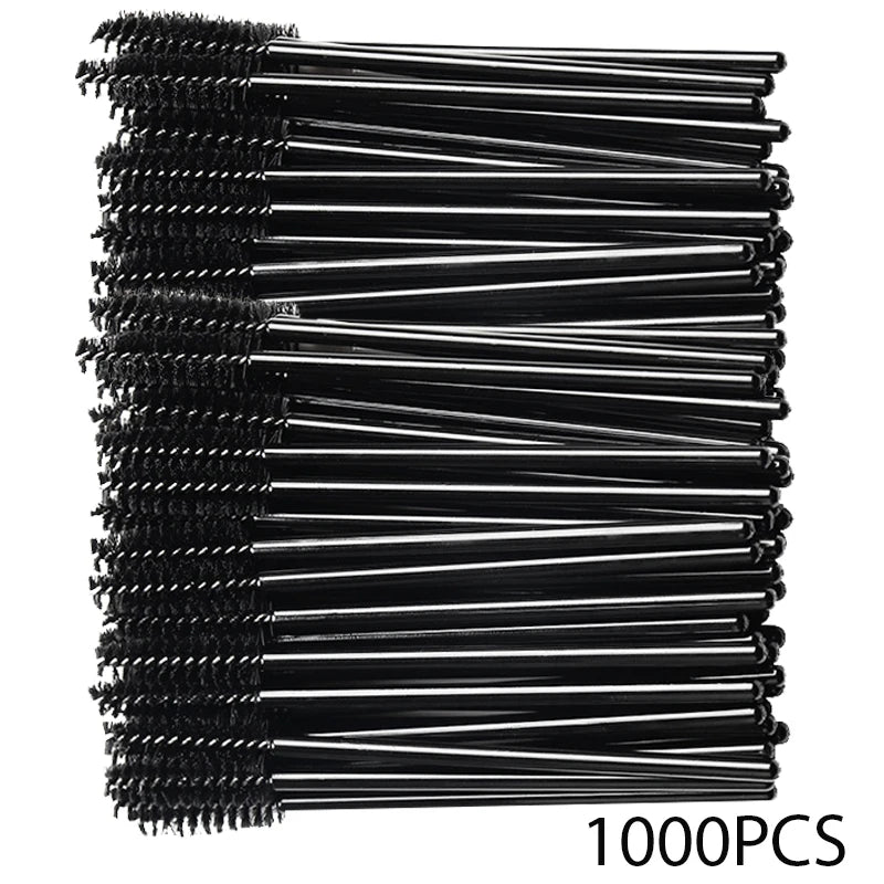 500/1000PCS Eyelashes Brushes Set Wholesaler Lash Mascara Brush For Lashes Extension Eyebrow Wands Applicator Makeup Tools Beauty World Shop