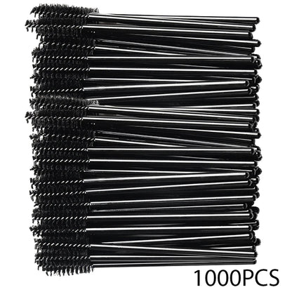 500/1000PCS Eyelashes Brushes Set Wholesaler Lash Mascara Brush For Lashes Extension Eyebrow Wands Applicator Makeup Tools Beauty World Shop