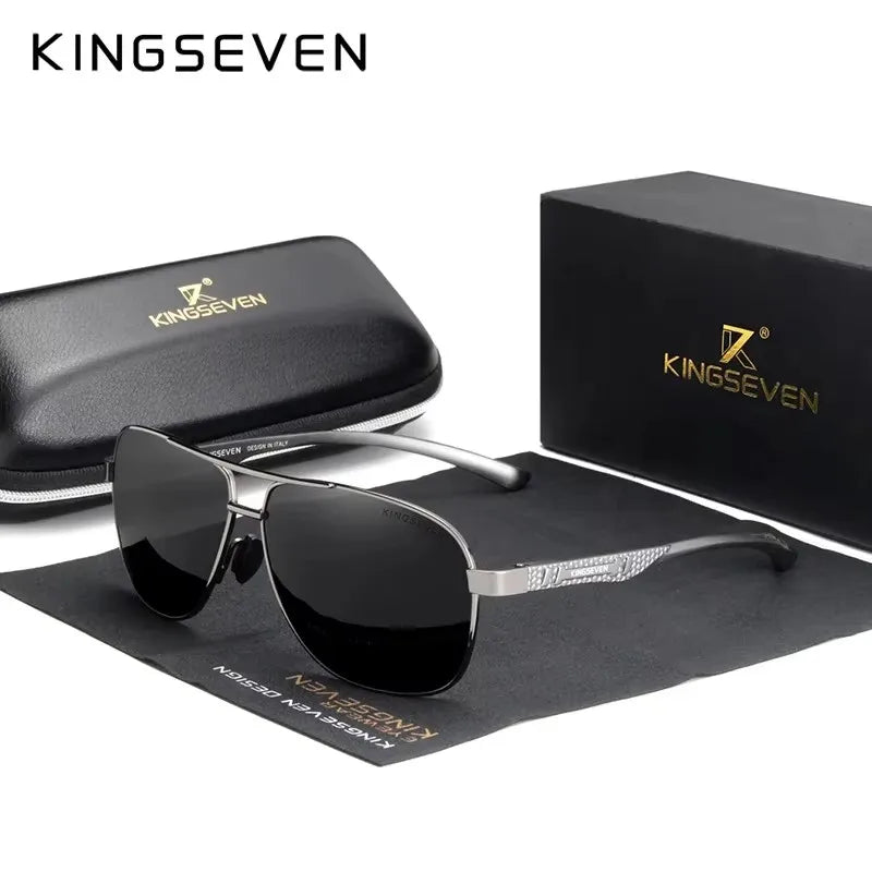 KINGSEVEN Polarized Aluminum Sunglasses Men UV400 HD Lens Pilot Eye Protection Photochromic Glasses Women Night Vision Eyewear Beauty World Shop