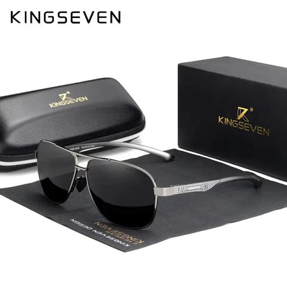 KINGSEVEN Polarized Aluminum Sunglasses Men UV400 HD Lens Pilot Eye Protection Photochromic Glasses Women Night Vision Eyewear Beauty World Shop