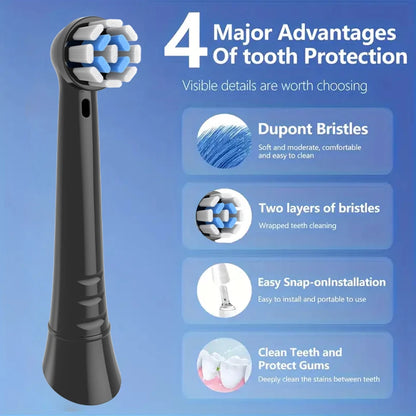 4/8/12/16 Pack Replacement Toothbrush Heads Compatible with Oral B iO, Brush Heads for Oral-B iO 2/3/4/5/6/7/8/9/10/7G Series Beauty World Shop