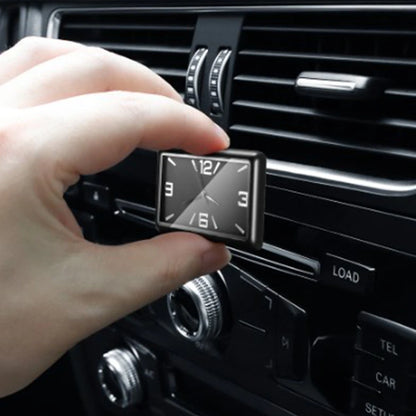 Auto Fashion Square Watch Car Clock Interior Decoration Self-adhesive Electronic Vent Clip Watch Automobile Quartz Clock Beauty World Shop