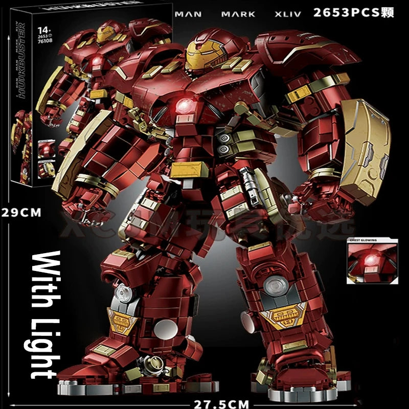 Variety Iron Heroes Blocks Action Figures Mark Building Sets Buster Mech DIY Brick Collectible Toys for Boys Adult Kids Gifts Beauty World Shop