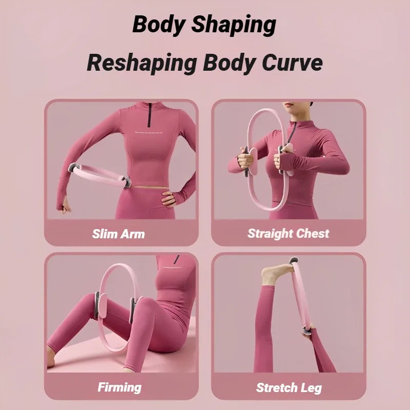 Yoga Fitness Ring Circle Pilates Women Girl Exercise Home Resistance Elasticity Workout Pelvic Floor Muscle Postpartum Training Beauty World Shop