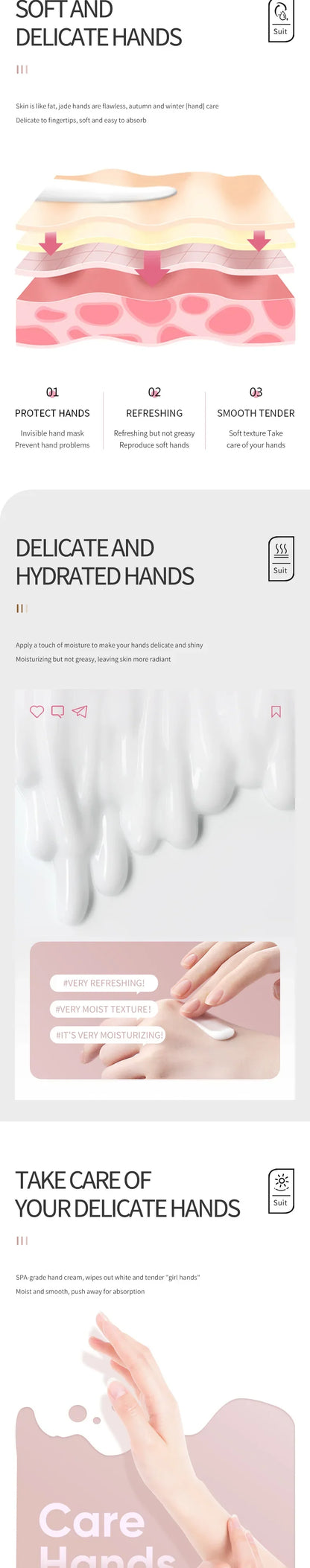 5Pcs/set Fruit Plant Fragrance Hand Cream Sets Moisturizing Repair Anti Dry Hand Lotion Sets Hands Skin Care Products Beauty Trend Shop