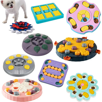 Dog Puzzle Toys Slow Feeder Interactive Increase IQ Food Dispenser Non-Slip Slowly Eating Bowl Cat Dogs Food Games Beauty World Shop