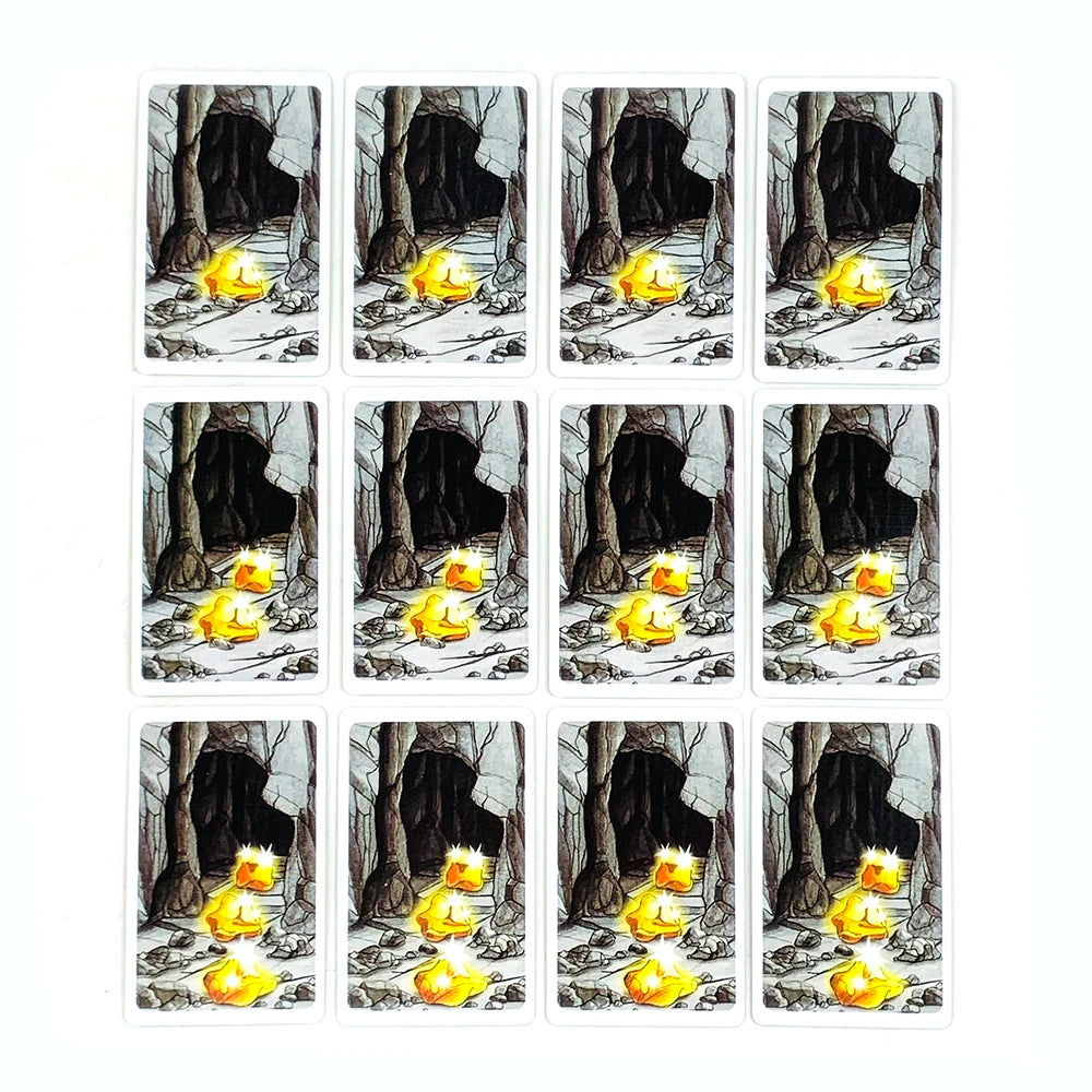 Board Game Cards Table Games English Version Card Games Dwarf Gold Mine Digging Miner Card Game Halloween and Christmas Games Beauty World Shop
