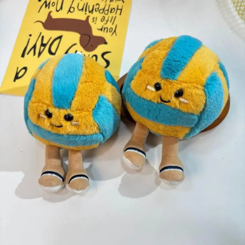 Soft Plush Cartoon Volleyball Toy, Fun Sports-Themed Keychain and Bag Decor Beauty World Shop