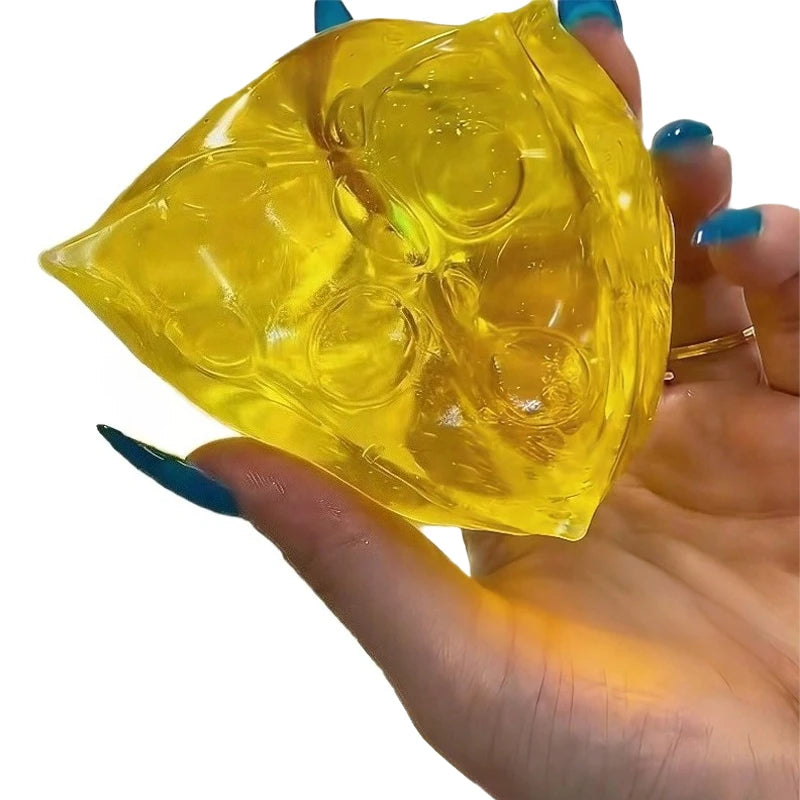 Squishy Honey Cheese Square Fidgets Toys Super Soft Mochi Cheese Squeeze Toy Funny Anti-stress Sensory Toy for Kids Adults Beauty World Shop