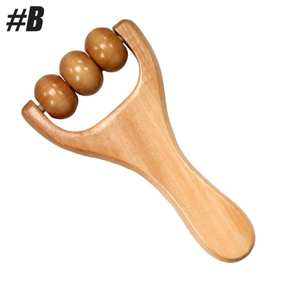 1Pcs Wooden Massage Rollers Neck Roller Massager Wooden Trigger Point Roller Massager Muscle Roller for Back face Waist Leg Arm Beauty World Shop