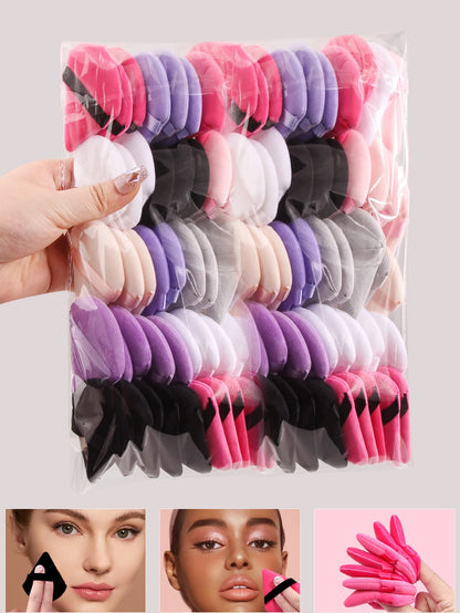 2Pcs/100Pcs  Triangle Powder Puff For Loose Powder Liquid Cosmetic Soft Plush Powder Puff Makeup Foundation Puff Makeup Tool Beauty World Shop