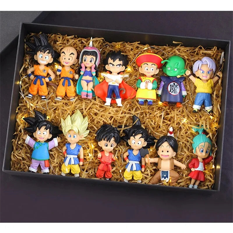 Dragon Ball Z Super Saiyan Son Goku Son Gohan Vegeta Broly Piccolo Majin Buu Action Figure Set Anime Figurines Model Gifts Toys Beauty World Shop