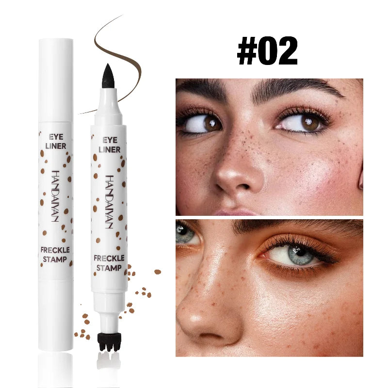 1PC Face Fake Freckles Pen Natural Waterproof Lifelike Fake Freckles Pen for Long Lasting Look Dot Spot Pen Makep Tool Cosmetic Beauty World Shop