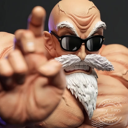 10cm Anime Dragon Ball figure GK Muscle Master Roshi Goku Kame Sennin Figurine PVC Action Figure Model Children Dolls Gift Toys Beauty World Shop
