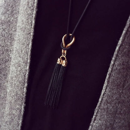 Women Necklaces Pendants Tassel Sweater Chain Fashion Long Necklace Jewelry Beauty Trend Shop