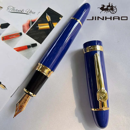 1 PCS JINHAO 159 Classic Design SIlver Trim Calligraphy Iridium Business Pen With Converter Beauty World Shop