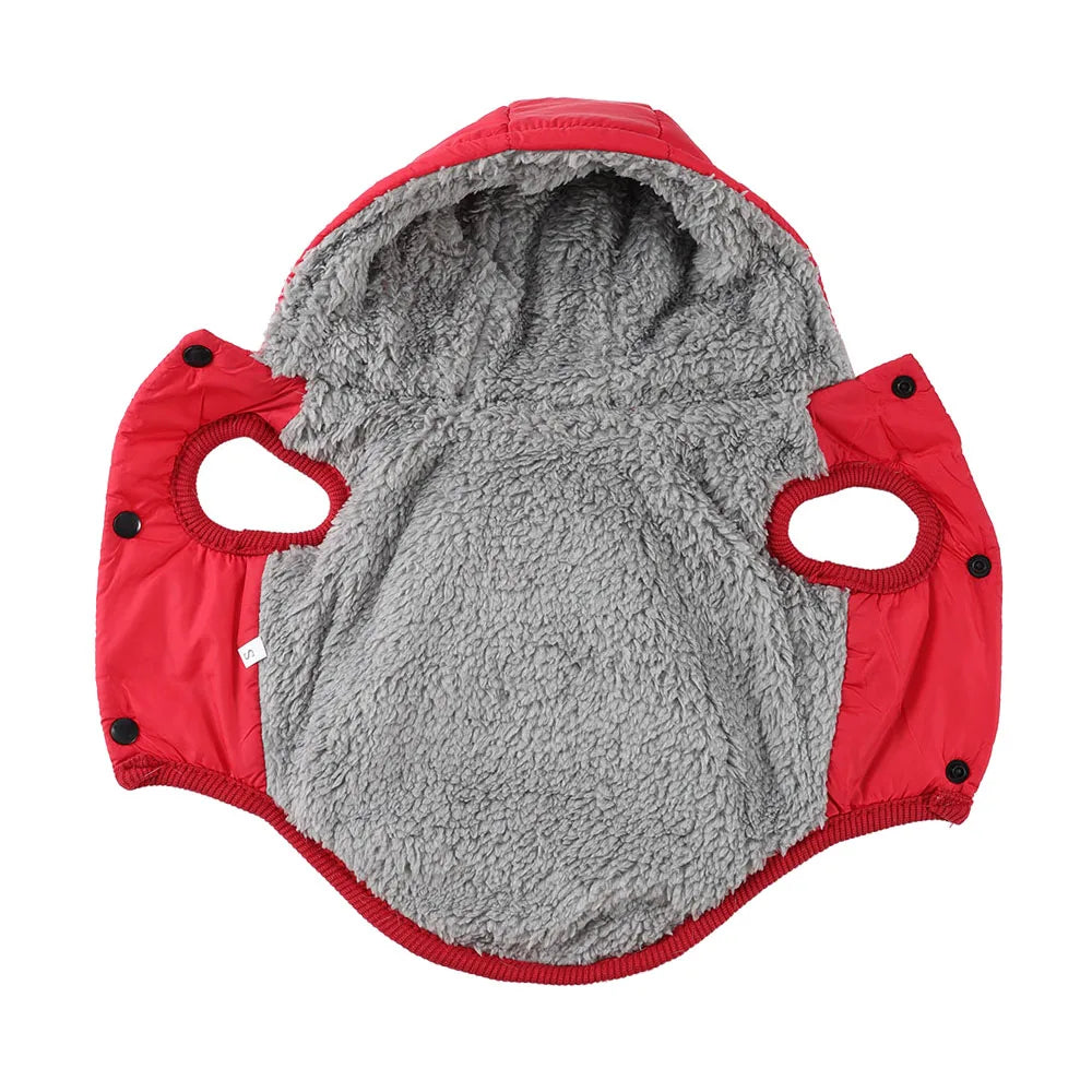 Warm Fleece Dog Coat Hoodie For Small Medium Dogs Winter Puppy Clothes Jacket With D-ring Thick Cozy Pug Dachshund Parka Costume Beauty World Shop