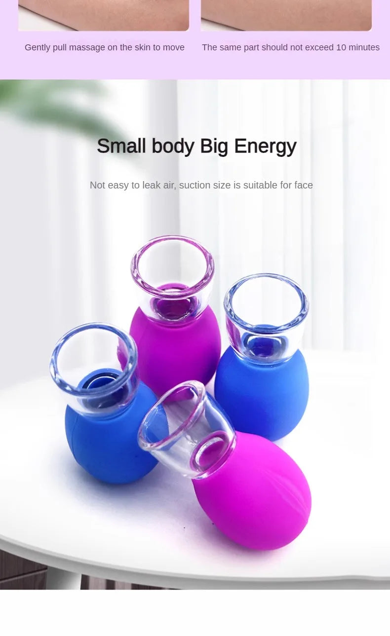 Silicone Cupping Massage Cup For Body Face Neck Eye Massager Vacuum Tank Body Facial Care, Anti-aging Beauty Tool Beauty World Shop