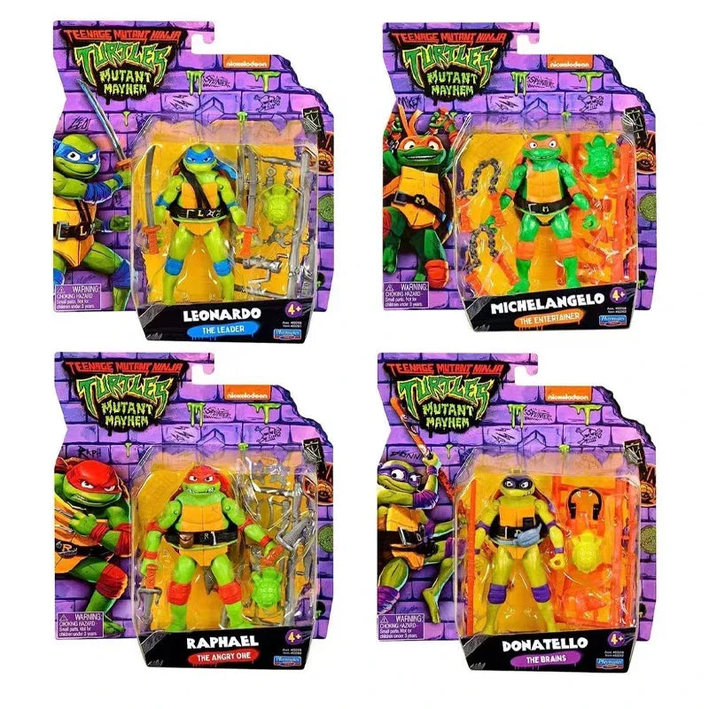 Teenage Mutant Ninja Turtles Action Figures Raphael Michelangelo Joint Movable Table Ornament Collectible Kids Birthday Gifts Beauty World Shop