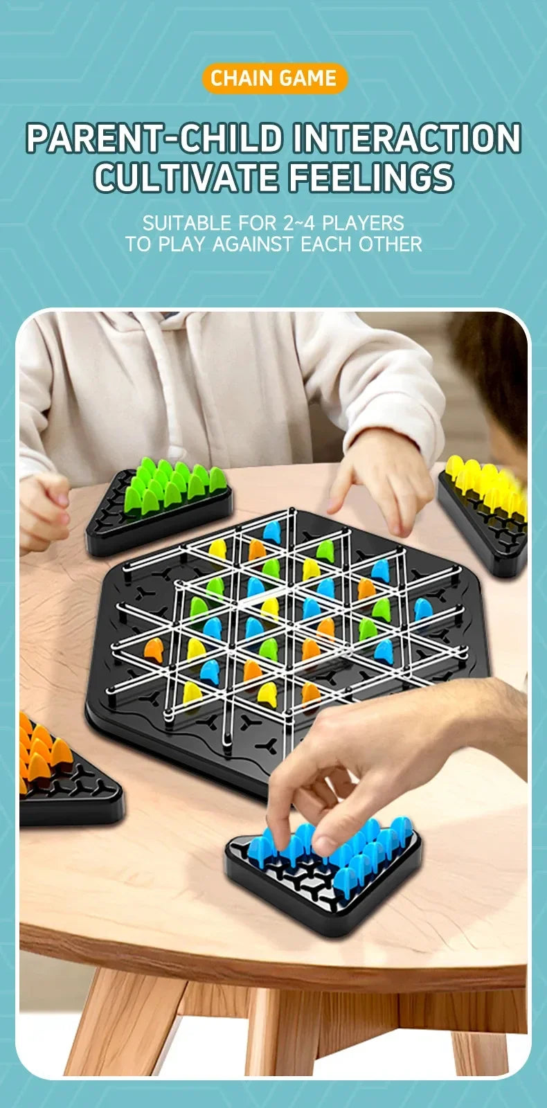 Chain Triangle Chess Splendor Duel Board Game Strategy Game for Kids and Adults Fun Family Game Logic Chess Track Tables Game Beauty World Shop
