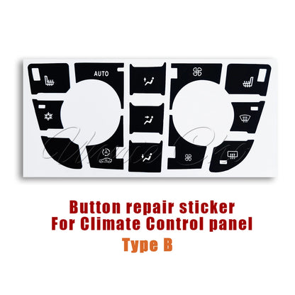 For Opel Astra J Button Sticker Climate Radio Panel Repair For Vauxhall Astra J GTC Car Accessories Refinishing Meriva B Switch Beauty World Shop