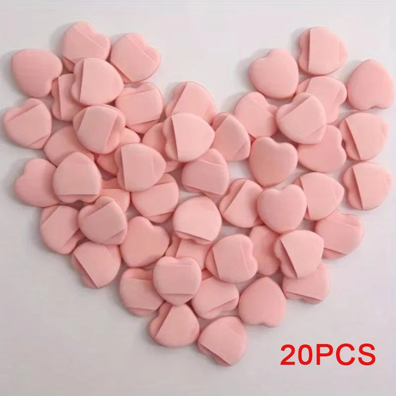 20pcs Finger Air Cushion Sponge Powder Puff Set, Makeup Puff, For Liquid Foundation, Powder Foundation, Concealer. Beauty World Shop