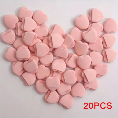 20pcs Finger Air Cushion Sponge Powder Puff Set, Makeup Puff, For Liquid Foundation, Powder Foundation, Concealer. Beauty World Shop