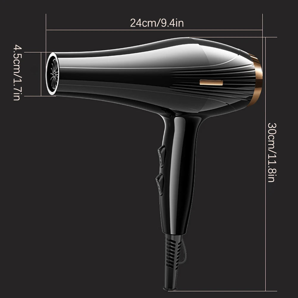 6 In 1 High-Powered Low Noise Hair Dryer Powerful Fast Dry Hot Cold Wind Hair Dryer For Home Travel Hair Styling Beauty World Shop