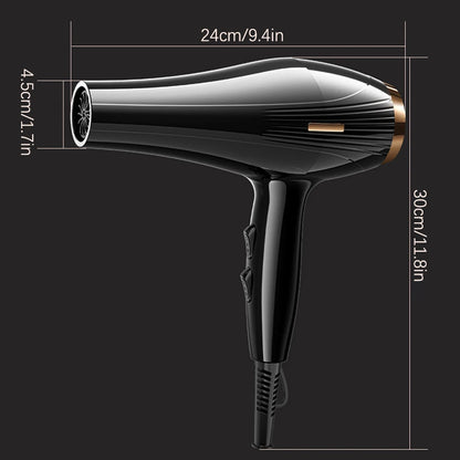 6 In 1 High-Powered Low Noise Hair Dryer Powerful Fast Dry Hot Cold Wind Hair Dryer For Home Travel Hair Styling Beauty World Shop