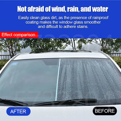 Car Glass Anti-rain Water Spray Repellent Nano Coating Hydrophobic Waterproof Agent Oil Film Removing  Auto Glass Film Agent Beauty World Shop