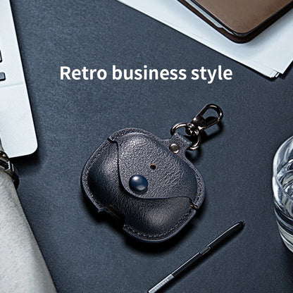 Retro Leather Case For AirPods 4 Pro 3 Business Earphone Cases For Apple AirPods 4 4th Generation Cover Headset Shell With Hook