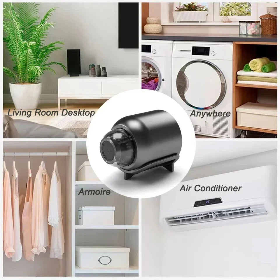 Mini Camera 1080P HD WiFi Wireless HD Night Vision Camera Home X5 Remote Camera Kids Pet Safety Monitoring Beauty Fashion