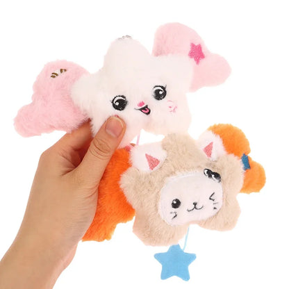 1PC Star Pendant Key Chain Doll Album Plush Pendant Doll School Bag Decoration Gifts Beauty World Shop
