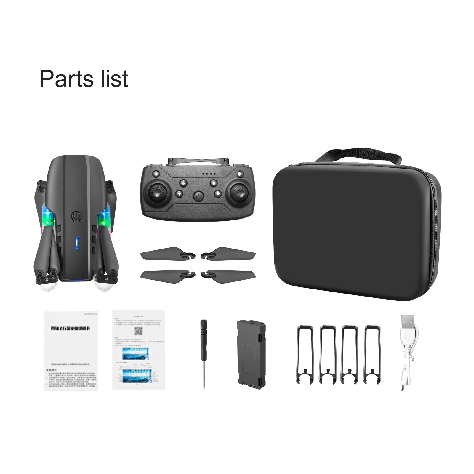 E99 K3 Pro HD 4K Drone with Dual Camera WiFi FPV Aerial Photography RC Quadcopter High Hold Mode Beauty Fashion